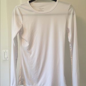 Cuddl Duds White Long Sleeve Top